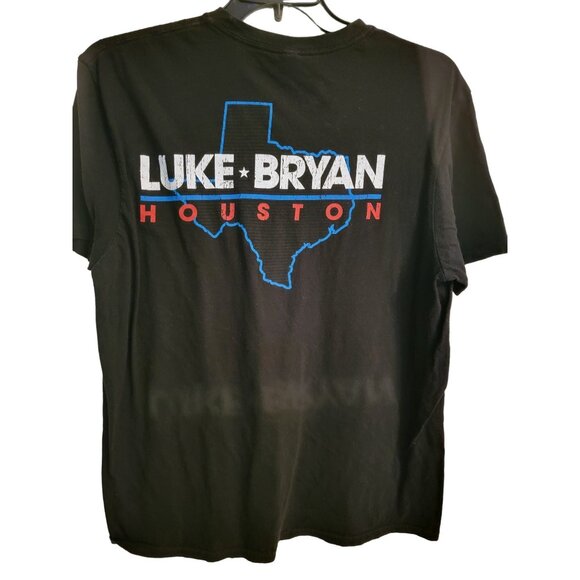 Luke Bryan Houston Concert Black Cotton T Shirt men’s XL. - Picture 2 of 2
